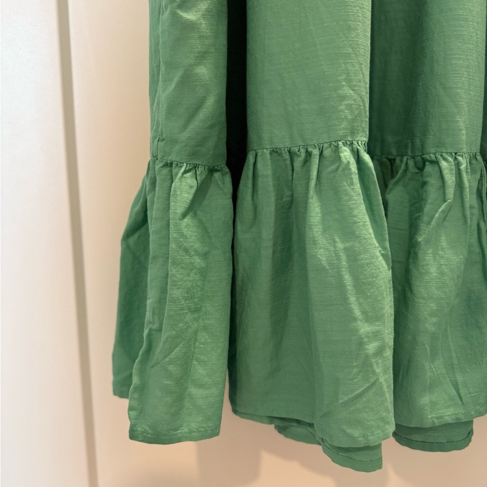 Knox Rose Green Ruffled Tiered Off-the-Shoulder Sundress - Picture 4 of 6